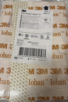 3M Steri-Drape Ioban 2 Incise Film Pouch 6617 Antimicrobial Surgical Drape New