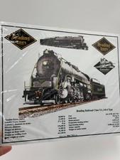 RAILROAD SIGN / READING 2124 STEAM ENGINE SPECS PENNSYLVANIA WALL DECORATION