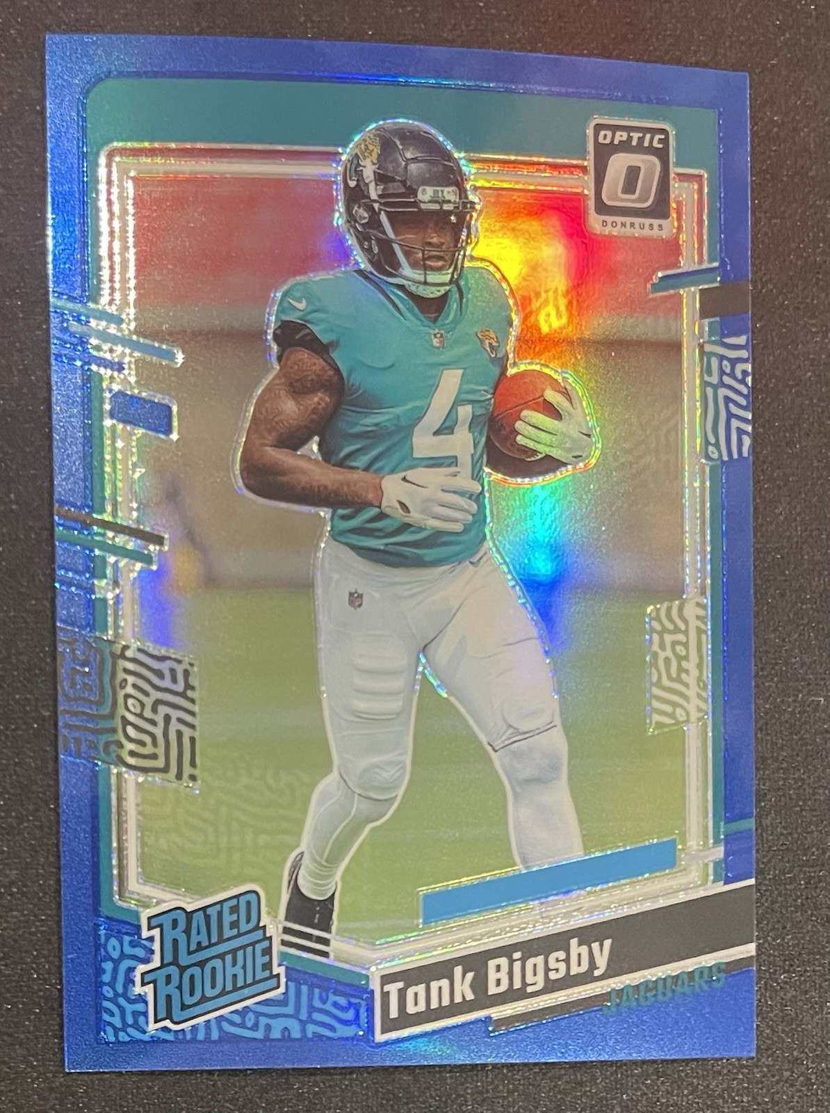 2023 Donruss Optic #252 Tank Bigsby Rookie RC  Blue Variation #/199 Jaguars Mint