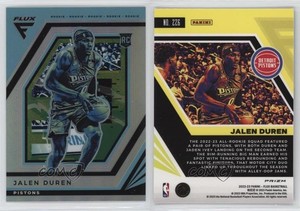 2022-23 Panini Flux Rookies Silver Prizm Jalen Duren #226 Rookie RC
