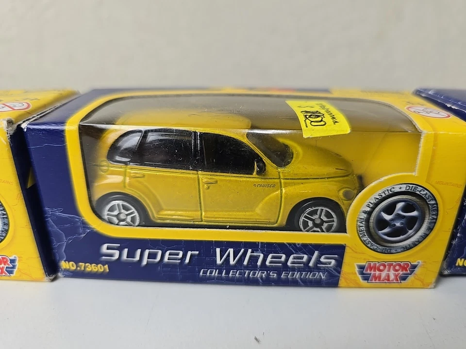 Chrysler PT Cruiser Motor Max 1:43 SUPER WHEELS Die Cast New In Box Lot Of 3 - Image 3 of 4