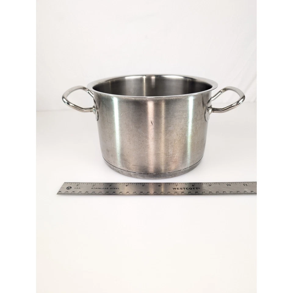 Vtg Fissler Germany Stainless 18-10 Cookstar Stock Pot Dutch Oven 3.0L No Lid - Image 3 of 4