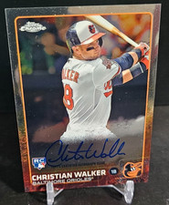 Christian Walker 2015 Topps Chrome Rookie On Card Autograph RC #AR-CW Auto. rookie card picture