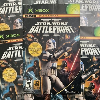 Star Wars Battlefront II 2 Microsoft XBOX Instruction Manual Only