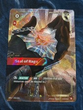 Riftbound TCG Spiritforged: Seal Of Rage (Overnumbered) 222/221 English - NM — live eBay listing
