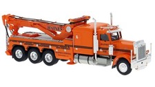 HO 1:87 Brekina 86282 - 1974 Peterbilt 359 Tow Truck - HAINES ORANGE