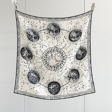 70 Cashmere 30 Silk Shawl Neckerchief Scarf 26'' Moon Print Bandanna Wrap new