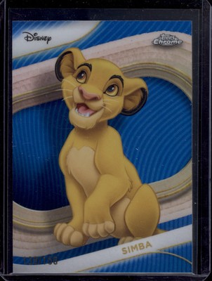 2025 Topps Disney Simba Blue Refractor #100 SP /150
