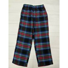 Lands End Plaid Flannel Pajama Bottoms Youth 8