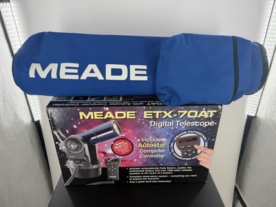 Meade ETX-70 Refracting Telescope with Autostar Control + Tripod + Extras READ