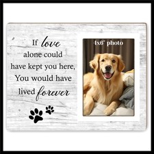 Dog Memorial Picture Frame, Pet Sentiment Memorial Gifts for Loss of Dog, Pet...