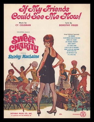 SWEET CHARITY 1969 If My Friends SHIRLEY MacLAINE Movie Vintage Sheet Music