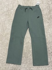 Nike Sportswear Tech Fleece Open Hem Pants Big Kids Boys Clay Green - XL