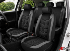 Sport Style Grau Schwarz PU Leder Komplett Sitzbezüge Satz Für Toyota C-HR Yaris