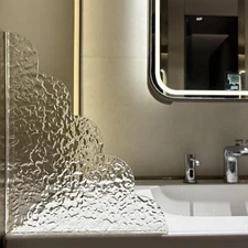 2-Pack Shower Splash Guard-Large Waterproof Self-Adhesive Corner... 