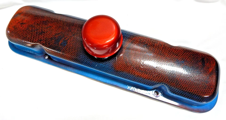 Cubierta de válvula pintada personalizada Pontiac 389 GTO + arte de pared popular Breather Mancave Foto 2 de 4