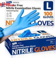 Medical Soft Max  Nitrile Exam Gloves, 100 Count Latex-Free Powder-Free Non-Ster