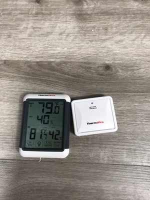 ThermoPro Wireless Indoor-Outdoor Temperature Monitor And Sensor Batteries Inclu