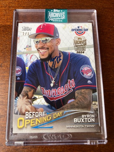 2024 Topps Archives Byron Buxton Auto 1/1 Autograph