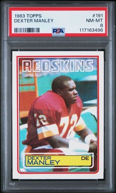 1983 Topps #191 - DEXTER MANLEY - PSA 8 - NEAR MINT !!