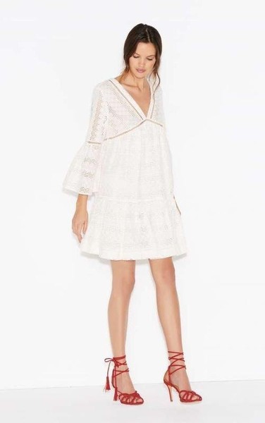 Women Ba&sh Dress White Viscose 38
