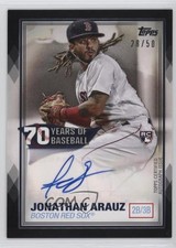 2021 Topps 70 Years of Baseball Black 28/50 Jonathan Arauz #70YA-JAR Auto 0j8f