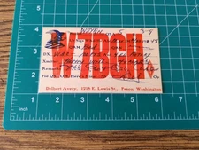 Vintage Ham Amateur Radio Card Postcard 1948 Pasco Washington W7BGH