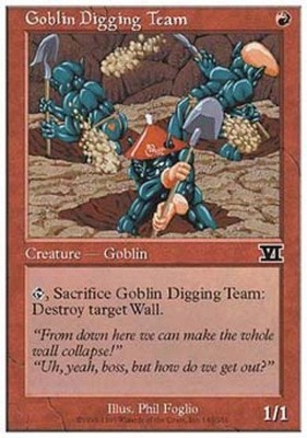 Goblin Digging Team - 6E MTG - Light Play