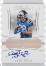 2018 Panini Flawless All-Pro Ink Silver 1/5 Greg Olsen #AP-GO Auto 3d3