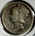1931-S Mercury Dime - Free Shipping - (12-12)