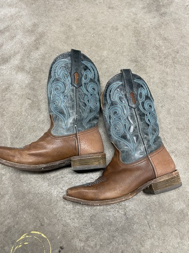 Corral Men's Blue & Brown A3504 Embroidered Leather Western Boots SZ 8.5D, Used - Bild 5 von 17