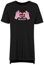 Personalised Made with Love Valentine's Day Nightie Womens Night Shirt