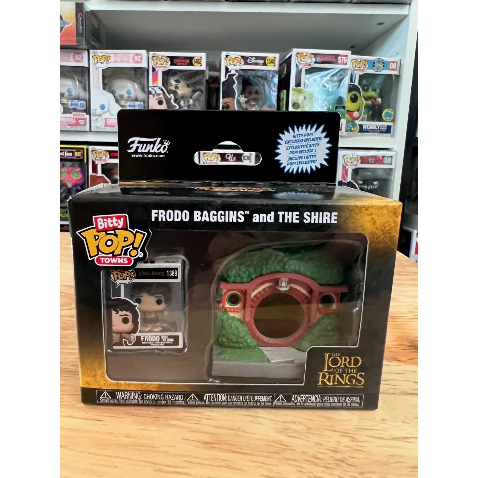 BITTY Frodo con Anillo en Comarca Funko Pop CIUDAD Señor de los Anillos LOTR Hobbit Películas