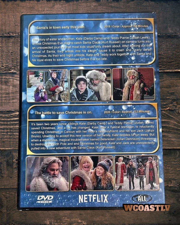 The Christmas Chronicles 1 and 2 DVD Kurt Russell New - Image 2 of 2