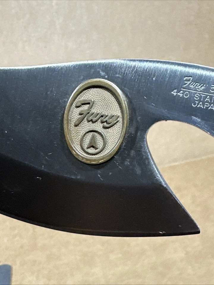 FURY 33101 Knife Rare 440 Stainless Japan W/Sheath - Image 3 of 4