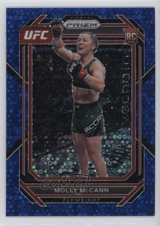 2023 Panini Prizm UFC Blue Under Card Prizm 2/25 Molly McCann #114 Rookie RC