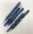 Set of Five Vintage Blue Mechanical Pencils - Waterman, Parker, Peerless — photo 1