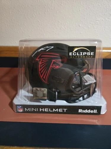 MICHAEL VICK ATLANTA FALCONS "ECLIPSE" SIGNED MATTE MINI HELMET JSA WITNESS COA