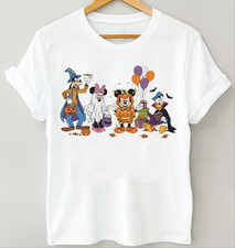 Disney Mickey And Friends Halloween Spooky Vibes White T-Shirt