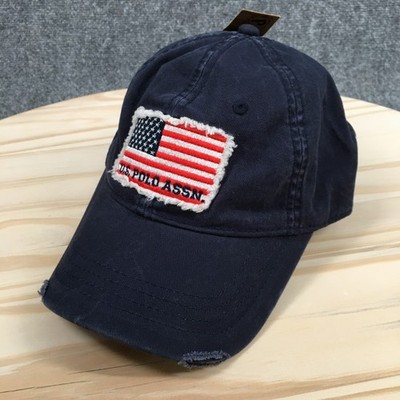 US Polo Association Heritage Baseball Cap Unisex Blue OS Curved Brim Embroidered