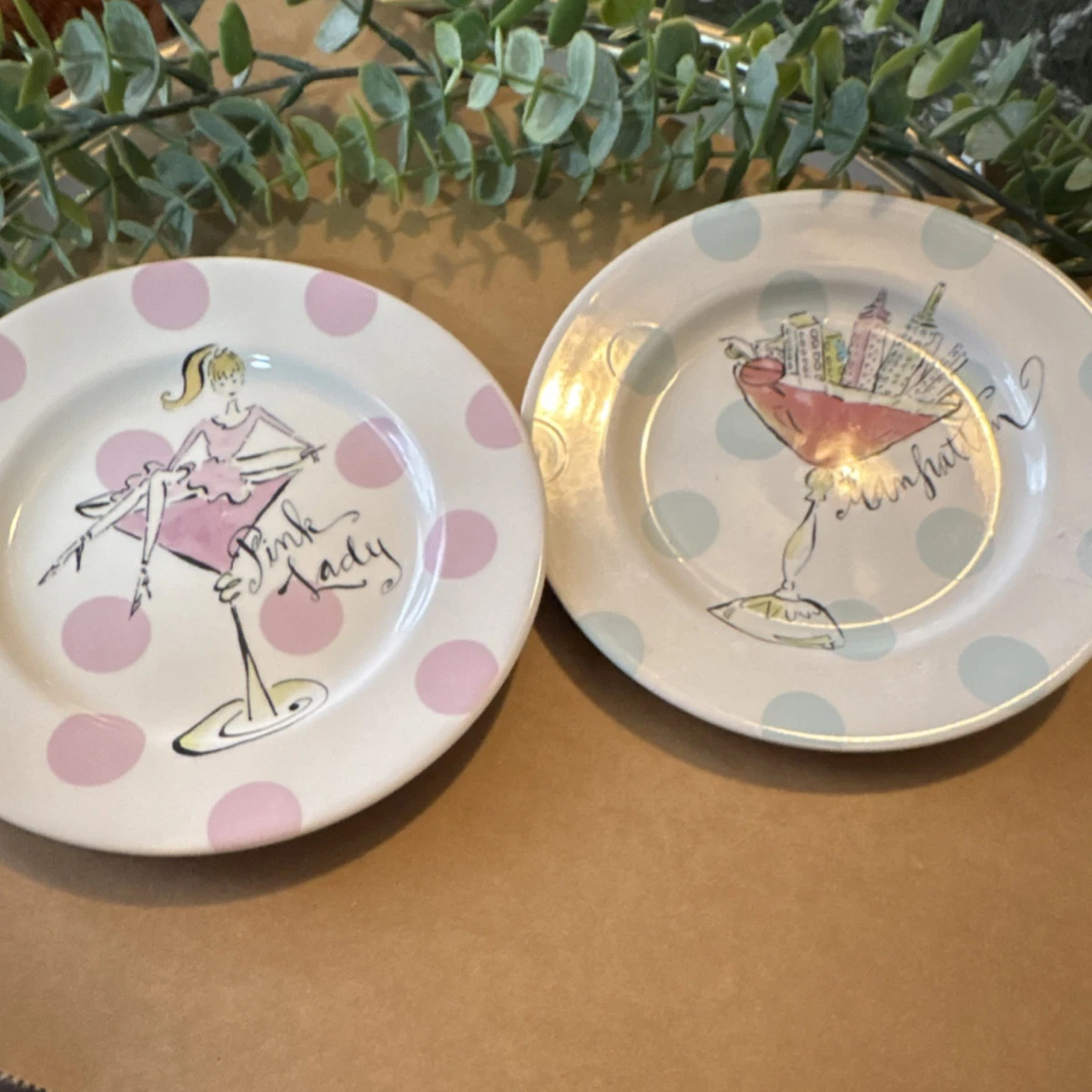 Polka Dot Pink Dinnerware Plates for sale | eBay