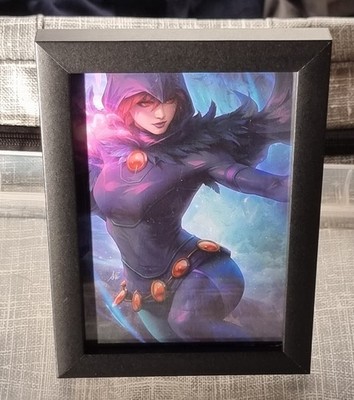 Waifu Kunst gerahmter Druck Anime Manga Display Gamer Geschenk Otaku Wanddeko 4x6