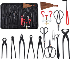 Set Di Attrezzi per Bonsai, Professionale 14 Pezzi Pinze per Taglio a Forbici in