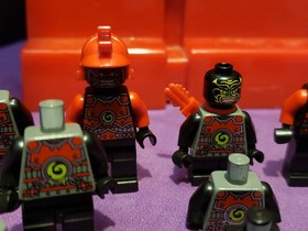 LEGO Ninjago Minifigure Lot Stone Army Warrior PARTS Red Yellow Blue *Read Desc*