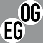 Sticker 10cm round sticker ground floor or first floor upper floor note sign