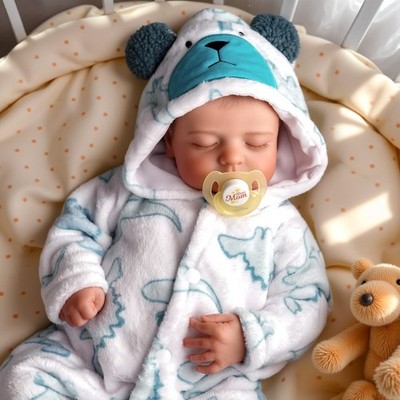 BABESIDE Reborn Puppen Jungen 20 Zoll Reborn Babys realistische schlafende Babypuppe Th