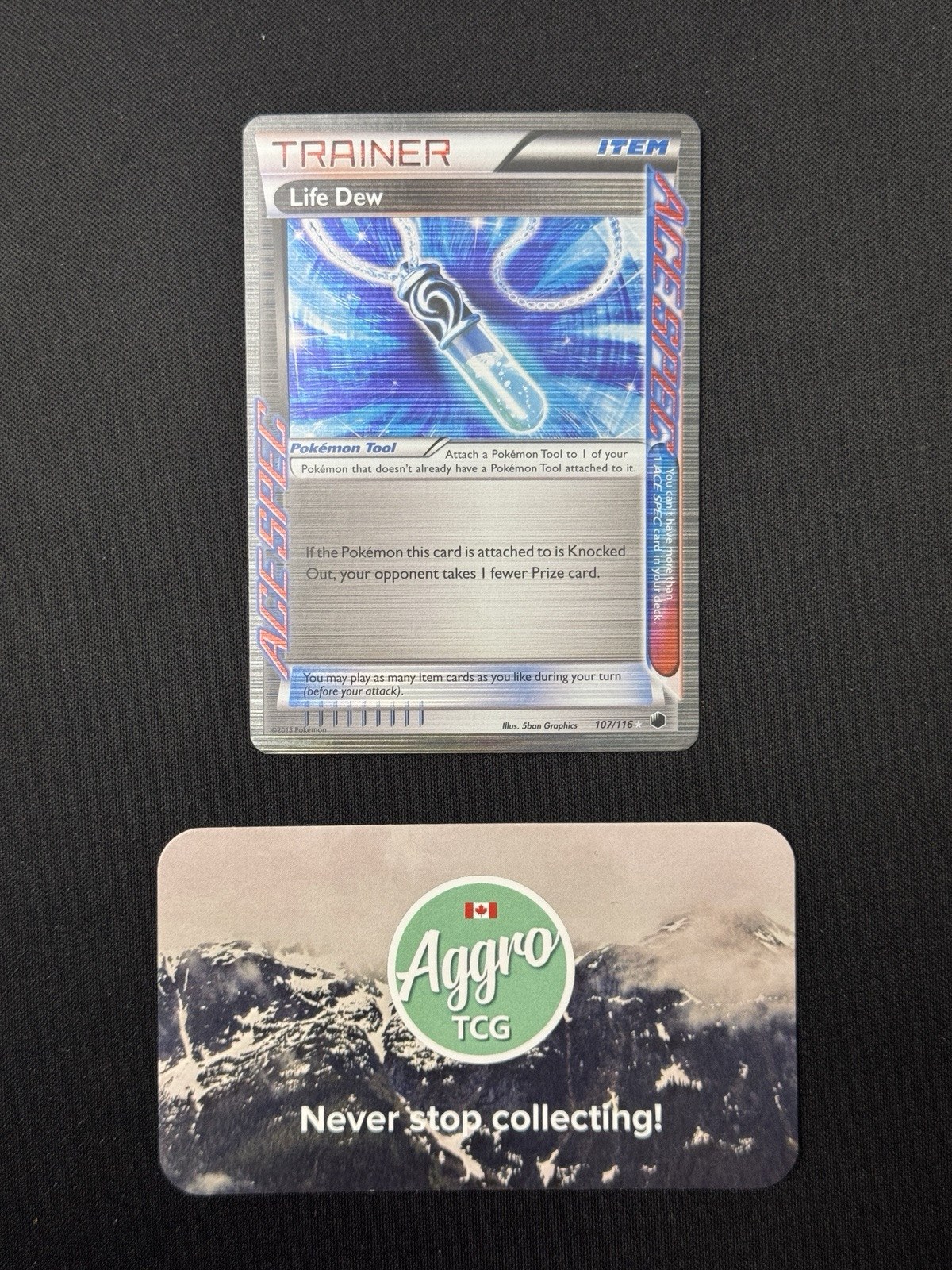 Life Dew - 107/116 Pokemon BW Plasma Freeze Ace Spec Holo Rare Near Mint NM