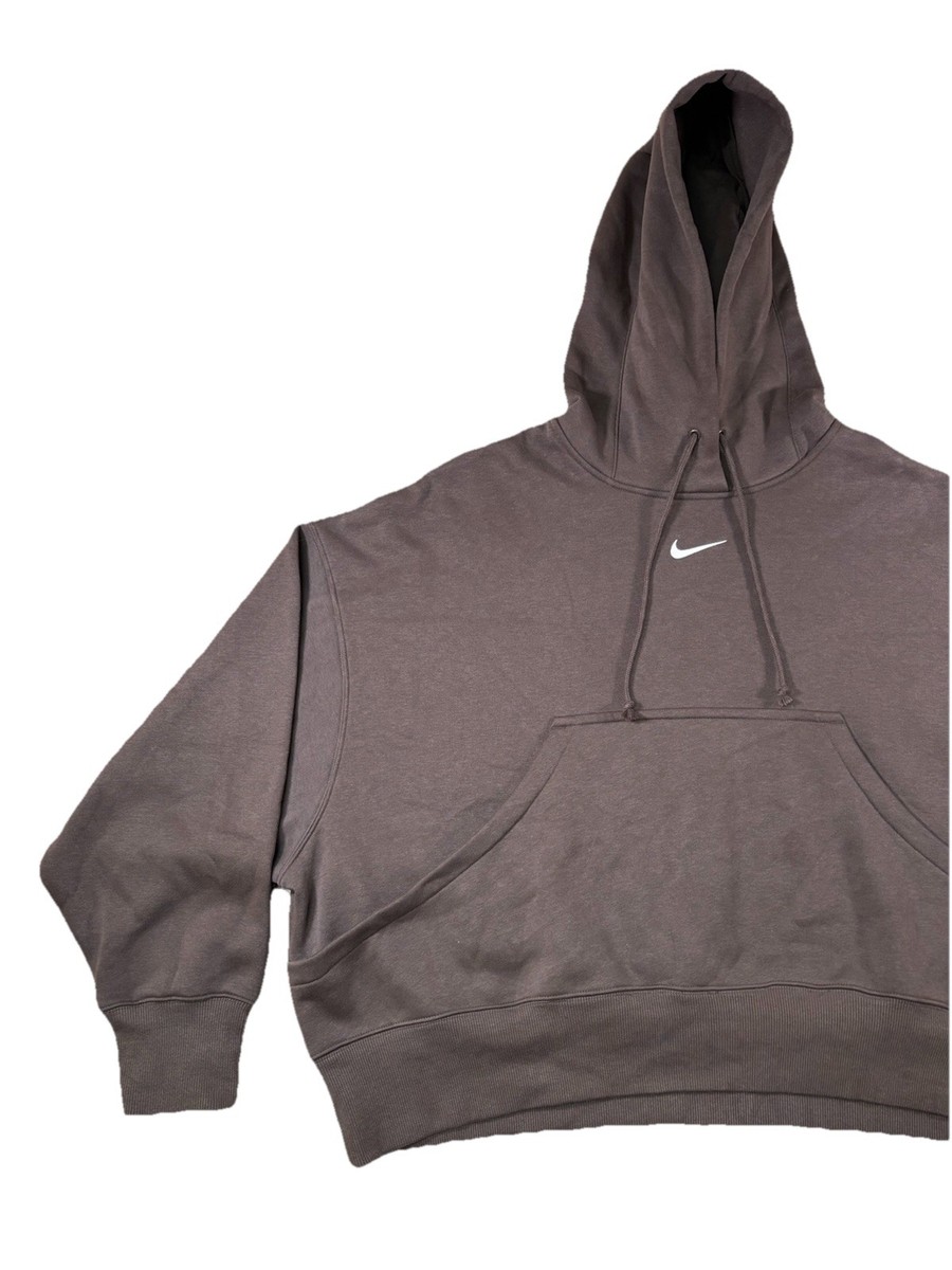 VTG Y2K Nike Hoodie Center Swoosh Brown Travis Scott Sweatshirt