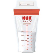 NUK Simply Natural Seal n' Go Breast Milk Bags 100 COUNTS