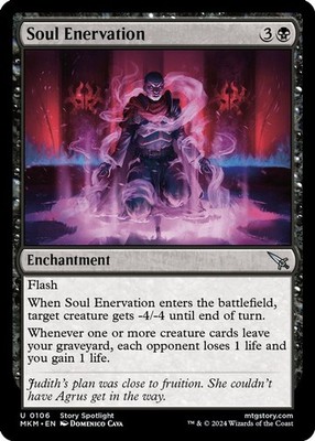2024 Magic: The Gathering: MKM - Soul Enervation (#106, U, Lightly Played)